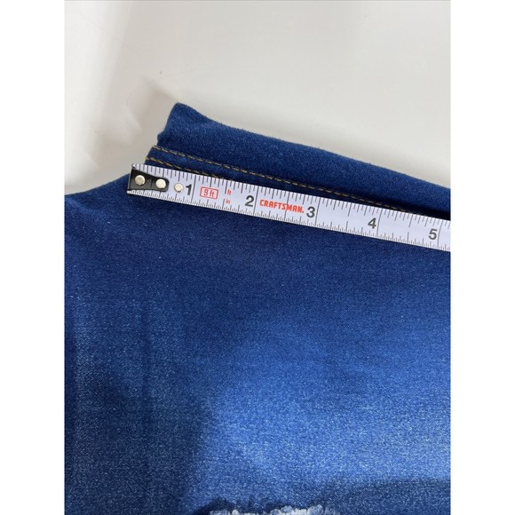 JNINI Fashion Maternity Adjustable Band Skinny Ankle Blue Jeggings Womens SZ XL - Picture 9 of 16